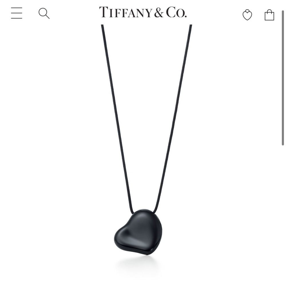Tiffany & Co Elsa Peretti Heart Pendant Necklace